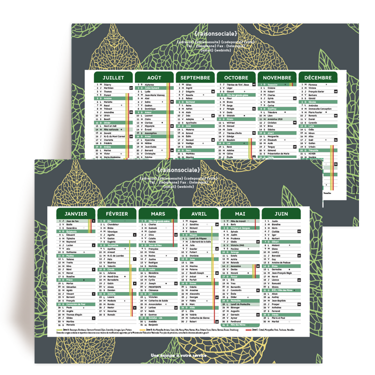 Personnaliser Calendrier A4 2026 Jardinage - Fleurs  personnaliser