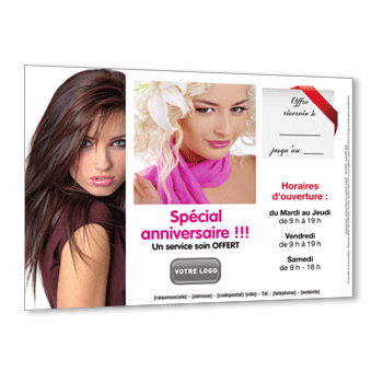 Personnaliser Flyer Parainage pour une Coupe de Cheveux Gratuite