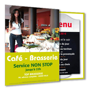 Personnaliser Flyer A5 Recto-Verso Menu du Jour