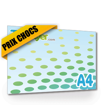 Personnaliser Flyer  Prix CHOCS A4 Paysage Recto 135g