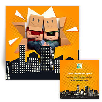 Personnaliser Carte de voeux - BD immobilier