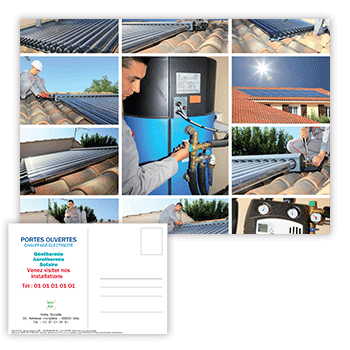 Personnaliser Carte postale installation d’énergie renouvelable