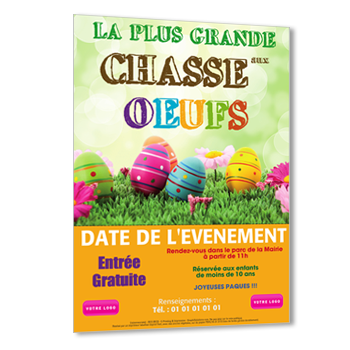 Personnaliser Flyer chasse aux oeufs pour Pques