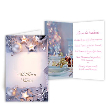 Personnaliser Carte de Voeux Menu Ferique