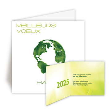 Personnaliser Carte de Meilleurs Voeux 2025 Nature