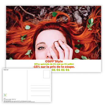 Personnaliser Carte Postale Haute Coiffure et Concours de Coiffures