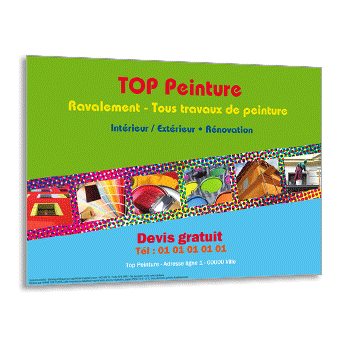 Personnaliser Flyer peintre dcorateur devis gratuit