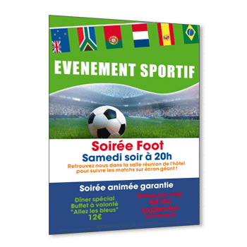 Personnaliser Flyer invitation événement sportif A5 Recto