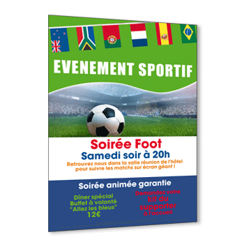 Flyer invitation événement sportif A5 Recto